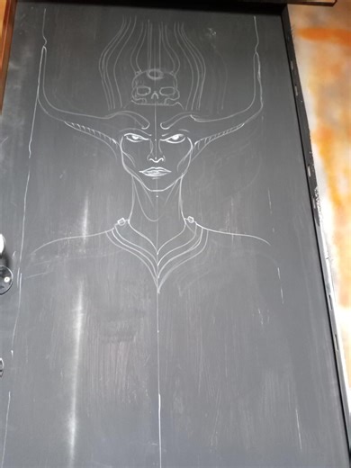 Painted a HR Giger style artwork on a sliding door for a friend today using POSCA UK markers 👍😁 #retrovandal #hrgiger #giger #biomechanics #biomech #posca #poscapens #poscaart #drawing #painting | RetroVandal