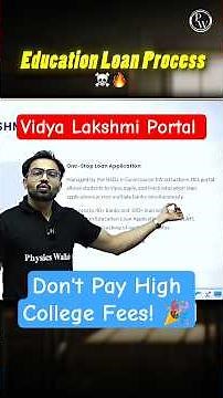 PM Vidya Lakshmi Portal Study Loan Explained | Education Loan Guide for IPMAT 2027 #loan #bank #fyp