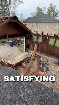 We just demolished a full-size garage in Haldimand-Norfolk.