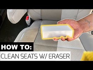 How To Clean Leather Seats with Magic Eraser! –SUPER EASY! | #MagicEraser #SeatCleaning