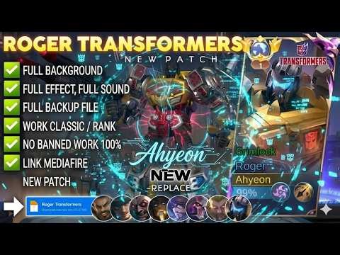 NEW UPDATE‼️Script Skin Roger Transformers - Grimlock No Password | Full Effect Voice | Terbaru