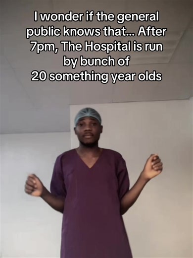 °ThatAnaesthesiaBoi°🤎🩺 (@anaesth.aka1) - Night Shifts in Hospitals: Young Professionals at Work