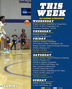 It's a busy week with spring sports starting and a lot of action on the road, but there will be baseball back at Dolney Stadium Friday & Saturday! #cLawsUp | Lander University Athletics | Facebook