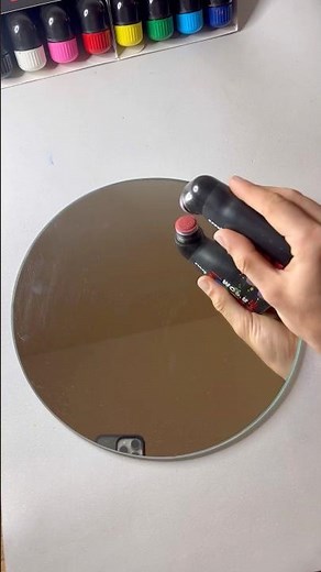 Easy DIY Idea! 💡 Let’s Customize a Mirror with Mop’r Paint Markers! 🤩 Christmas Tones! 🎄