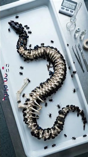 Investing in Nature's Recycling The Black headed Python's Bicolor Skeleton Reveal #naturedocumentary