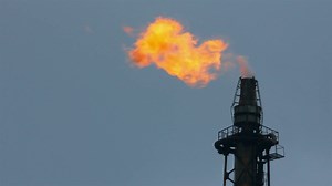 Torch Is Lit On Tower Refinery - Air Stock Footage SBV-349052465 - Storyblocks