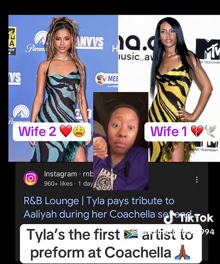 Caroline Jones (@caroline_jones_1994) - Aaliyah homage 🙏🏾 #tyla #aaliyah #rocktheboat #water #coachella #indo #ie #southafrica #usa #blackamerican #rnb #amapiano #popculture #popstar #popartist @Tyla