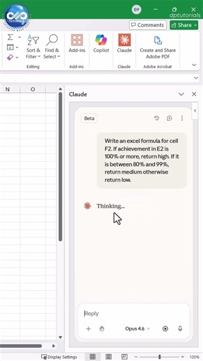 Claude Changed How I Build Excel Formulas #ExcelAutomation #AIAssistant | Claude Tutorial