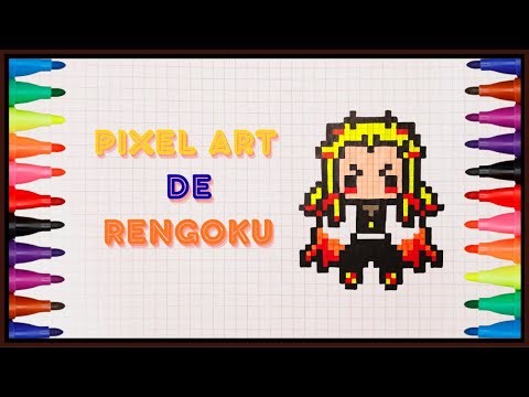 Cómo Dibujar a RENGOKU en Pixel Art | Fácil y Paso a Paso 🎨