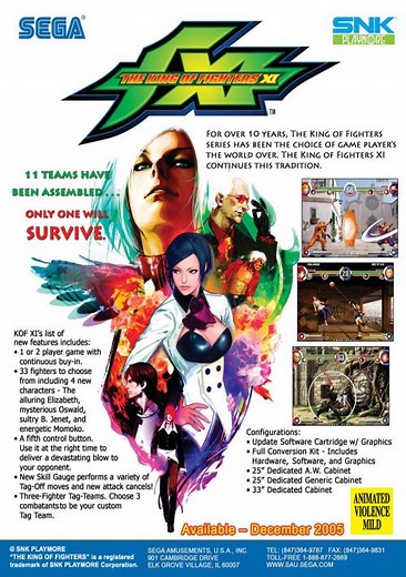 The King Of Fighters XI ROM Free Download for Mame - ConsoleRoms