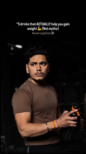 Ambek Malhotra on Instagram: "🥤 5 Drinks That Help in Weight Gain 💪 1️⃣ Banana Peanut Butter Shake 🥛 Milk + 🍌 Banana + 🥜 Peanut Butter + oats ➡️ High calories + good fats + carbs Best time: Morning / Post-workout ⸻ 2️⃣ Oats & Dates Weight Gain Smoothie 🥣 Oats + dates + milk + dry fruits ➡️ Slow digestion = long energy + steady gains Best time: Breakfast ⸻ 3️⃣ Dry Fruit Milk (Soaked) 🥛 Milk + almonds + cashews + raisins ➡️ Healthy fats + micronutrients Best time: Night (before sleep) ⸻ 4️⃣