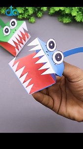 How to Make Paper Shark🦈Moving Paper Toys - Paper Crafts #decor #fish #Craft #diy | DIY Crafts & Art