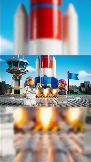 "LEGO Astronauts Blast Off into Space 🚀✨"