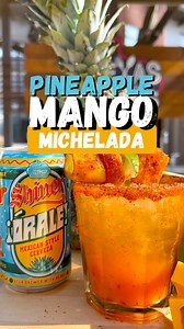 🍍 NEW SUMMER DRINK! 🥭 Easy Pineapple-Mango Michelada recipe! ✨ . INGREDIENTS @Shinerbeer Órale Beer Pineapple Mango juice Clamato Yellow Bird Habanero hot sauce Chamoy TajinIce Fresh fruit . DIRECTIONS In a pitcher, mix equal parts Pineapple Mango juice and Clamato. Add a squeeze of Yellow Bird Habanero hot sauce and stir. Rim a glass with tajin and chamoy. Skewer fresh fruit and coat in chamoy. Fill the glass with ice. Fill the glass halfway with the mix. Top the glass with Shiner Órale beer.