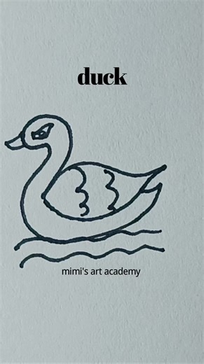 Duck drawing line art #duck #simpledrawing #linework #art #minimaldesign | Mimi's Art Academy | Facebook