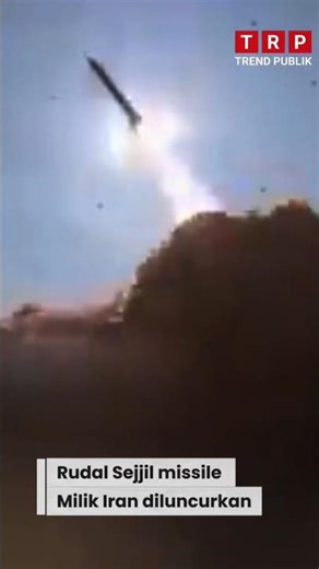 Rudal Sejjil Iran!! #iran #konfliktimurtengah #trendpublik