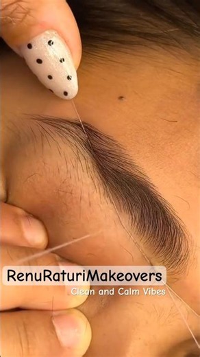 Eyebrow Threading: The SECRET to Perfect Arches #shorts #shortsfeed #youtubeshorts #eyebrows #eyes