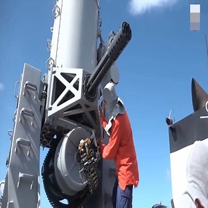 11K views · 445 reactions | Monstrously Powerful American Destroyer CIWS Phalanx Firing Off 5,000 Rounds Per Minute. | FlashPoint News | Facebook