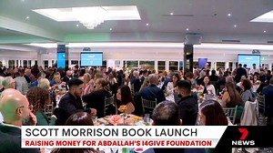 Former Prime Minister Scott Morrison has officially launched his new book, Plans For Your Good, at a fundraising event for Danny and Leila Abdallah's i4give foundation. 7NEWS at 6pm. #7NEWS | 7NEWS Sydney