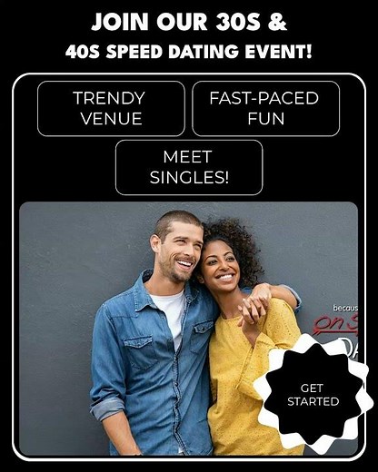 Join Our 30s & 40s Speed Dating Event!