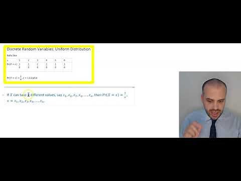 Discrete Random Variables Uniform Distribution