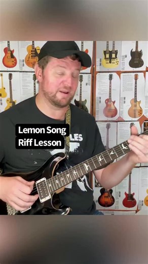 Lemon Song Guitar Riff Lesson - Led Zeppelin Jimmy Page | Roger Tomlin Music