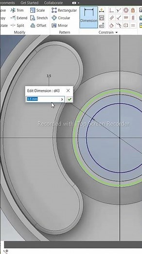 PART-13 | Lid Modeling in Autodesk Inventor | Step-by-Step | shorts | DEVELOPMECH