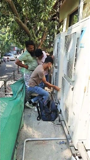 Daikin VRV S inverter AC ❄️ communication problem a raha hai #vrfsystem #acunit #viral