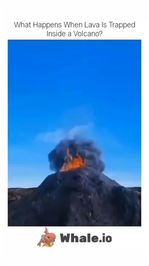 Science on Instagram: "Volcanoes are one of Earth’s most powerful natural forces. When molten rock, called magma, rises to the surface, it needs a way to escape. But what happens when the volcano’s path is blocked? Pressure begins to build… and build… until the force becomes unstoppable. This incredible reaction shows why volcanic eruptions can be explosive, unpredictable, and incredibly dangerous. Nature always finds a way. 🌋✨ Watch the process and see the insane power hiding beneath the surfa