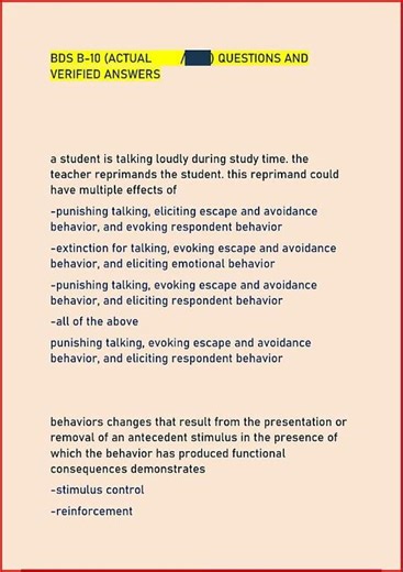 Bds Modules Part B Actual Questions And Verified Answers2288 video