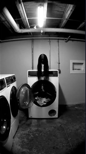 CCTV Reflection Reveals a Figure That Isn’t There | Basement Laundry Room Footage