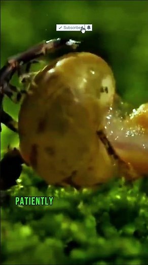 Glowing Predator: The Firefly Larva 🐛🐌 #firefly #larva #predator