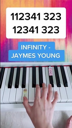 Infinity- Jaymes Young (Piano Tutorial) #infinityjaymesyoung #infinity #pianotutorialeasy
