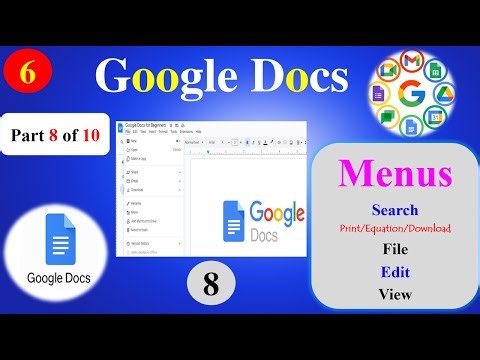 8-10-Google Docs Tutorial for Beginners | Create, Edit, & Sharing -Menu-Print-Search-File-Edit-View