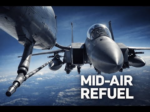 USAF Aerial Refueling Operations Over USCENTCOM | KC-135 Refuels A-10 & F-15E