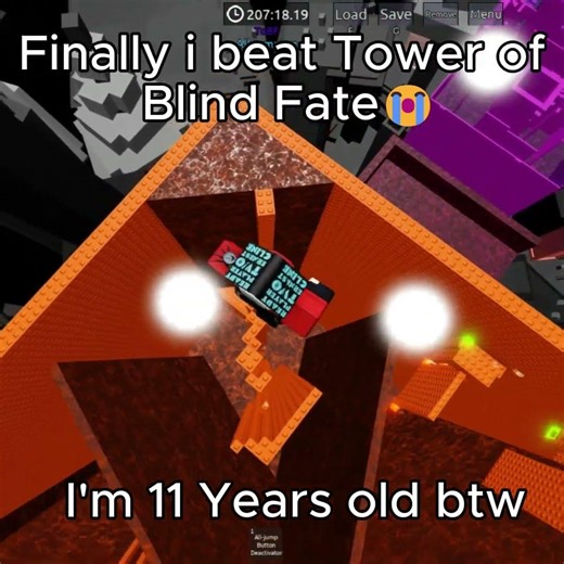 Last Jump of Tower of Blind Fate😭 #roblox