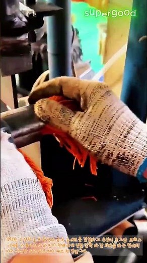 기계로 꾹 누르면 끝! 수십 톤 하중도 버티는 초강력 로프 마감 공법 #worker #process #powerful #satisfying #skills