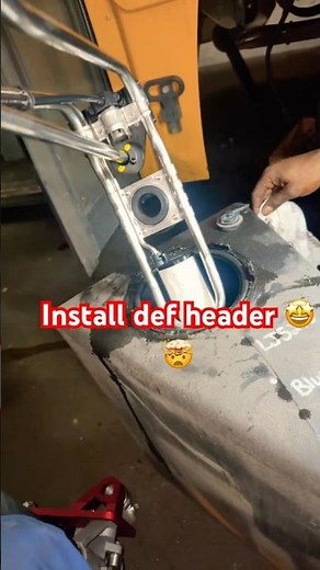 Install def header #automobile #diesel #freightliner #diesel