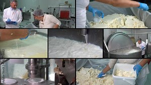 Dairy Product Manufacturing - Multi Screen Video. Milk Pasteurization in Milk Factory. Yoghurt and Cheese Production. Butter Manufacturing. Dairy Plant Jobs. Dairy Plant Food Safety.