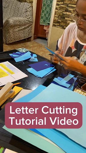 1.7K views · 46 reactions | Letter Cutting na walang lapis2 tutorial #lettercutting #artwork #tutorialvideo #tutorial #lettercutout | Charla Mae Cataag | Facebook