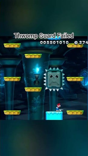 Thwomp Guarding Nothing Now #mario #nintendo #retrogaming