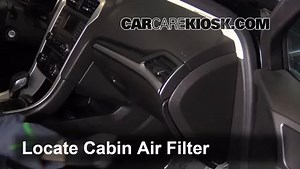 Cabin Air Filter Replacement: 2014 Ford Fusion S 2.5L 4 Cyl.