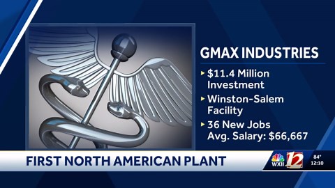 Healthcare manufacturer 'GMAX' picks Forsyth County as its new home