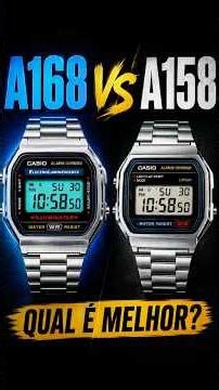 Casio A168 VS Casio A158
