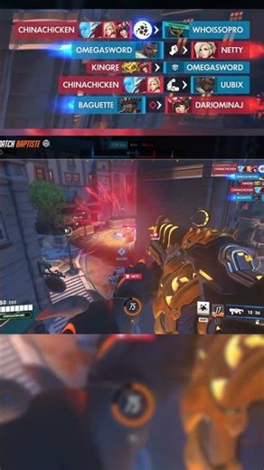 Baptiste CLUTCH Triple Kill + Immortality Field Saves Team! 🔥 | Overwatch 2 Teamfight overwatch2