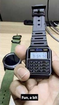This Tiny Calculator Watch Is Lowkey Genius #casio #gadget #throwback