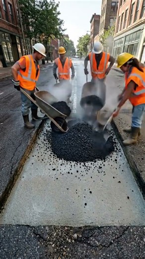 From Massive Pothole to a Perfect Road