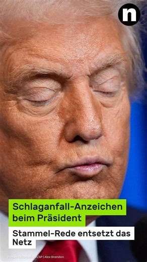 US-Präsident Donald Trump trat bei einer Veranstaltung zu Ehren der Kohleindustrie im Weißen Haus vor die versammelte Presse. Während seiner Rede stammelte der 79-Jährige auffällig laut. Im Netz entbrennen heftige Spekulationen. #trump #politik #news | news.de