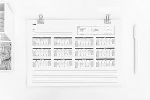 Attendance Tracker Template | Google Sheet Attendance Record | Multi-year Annual Work Schedule Form | Daily Time Tracker | Editable Calendar - Etsy