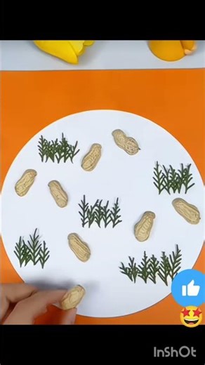 Peanut Shell Birds 🐦🥜 | Cute Recycle Art #diy #art #shortvideo